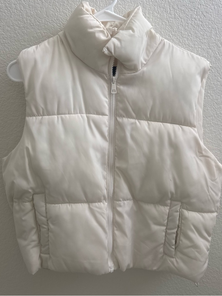 White Puffer Vest